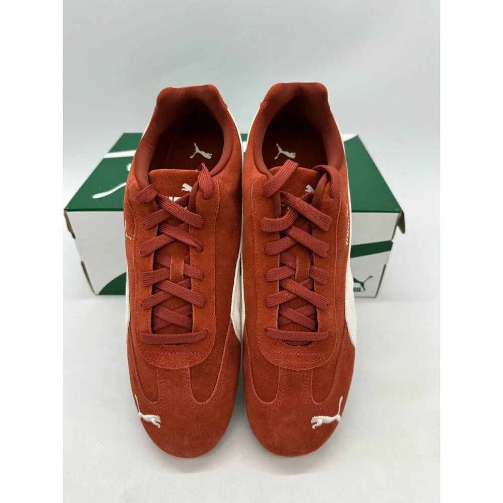 Puma Speedcat OG Men's Size 11.5 Burnt Orange White Athletic Shoes 398846 86